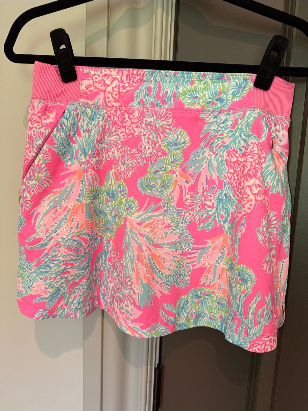 Lilly Pulitzer Pink Tropical Print Mini Skirt